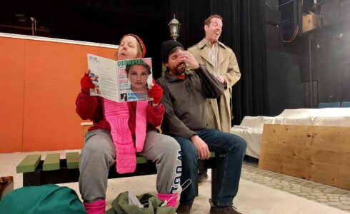 Leigh Lunsford as Maggie, Jordan Whiley as Lenny Madison, and Ric Andersen as John Wilson