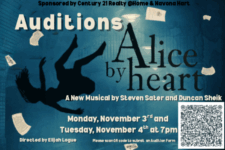 Auditions will be held at Waterworks Players on Monday, November 3rd and Tuesday, November 4th at 7:00pm.