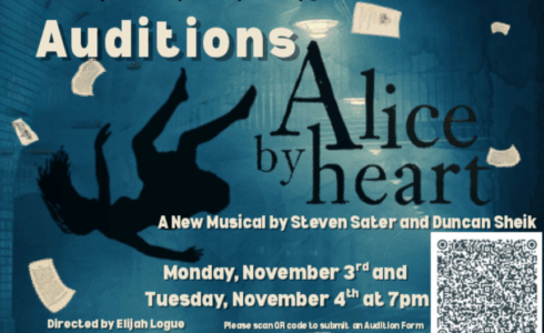 Auditions will be held at Waterworks Players on Monday, November 3rd and Tuesday, November 4th at 7:00pm.